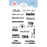 Elizabeth Craft Designs Destination Fun Stamp Sentiments by Cute & Whimsical (CS451)