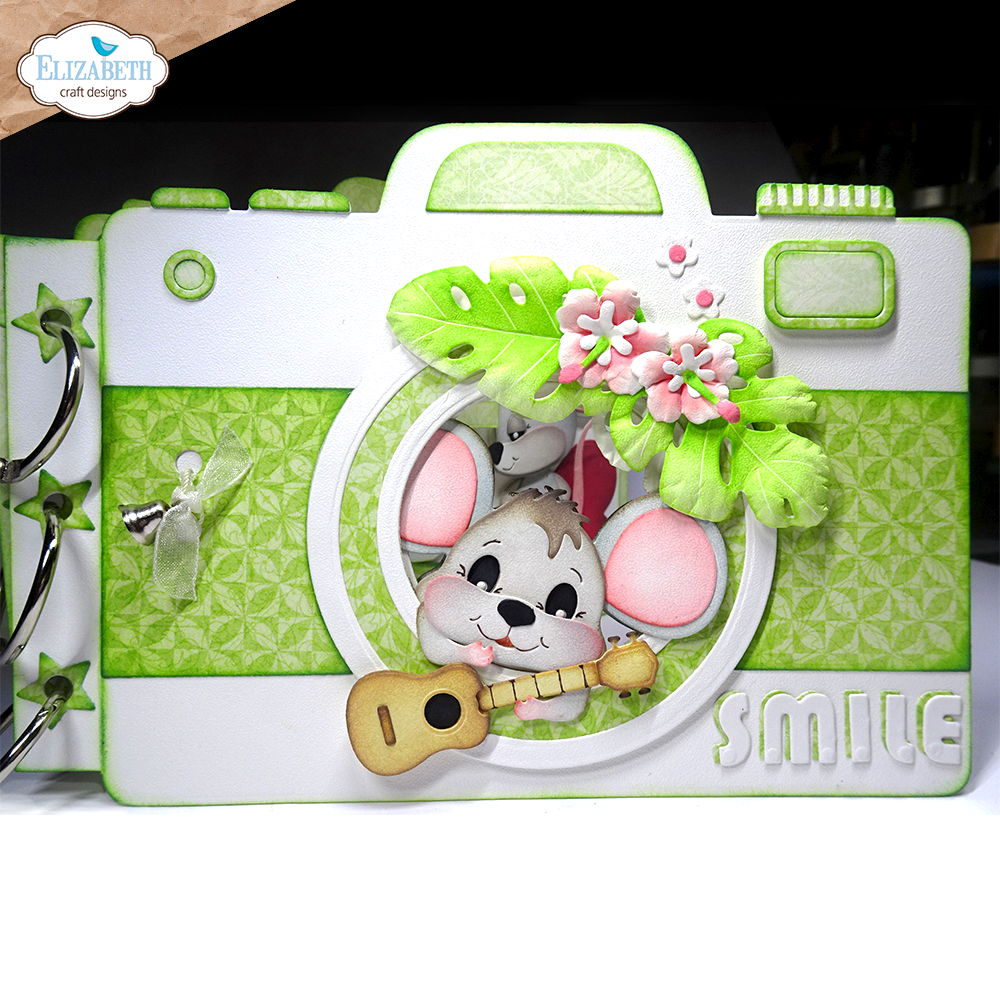 Elizabeth Craft Designs Destination Fun Die Camera and Suitcase Build a Book by Cute & Whimsical (2354)