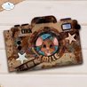 Elizabeth Craft Designs Destination Fun Die Camera and Suitcase Build a Book by Cute & Whimsical (2354)