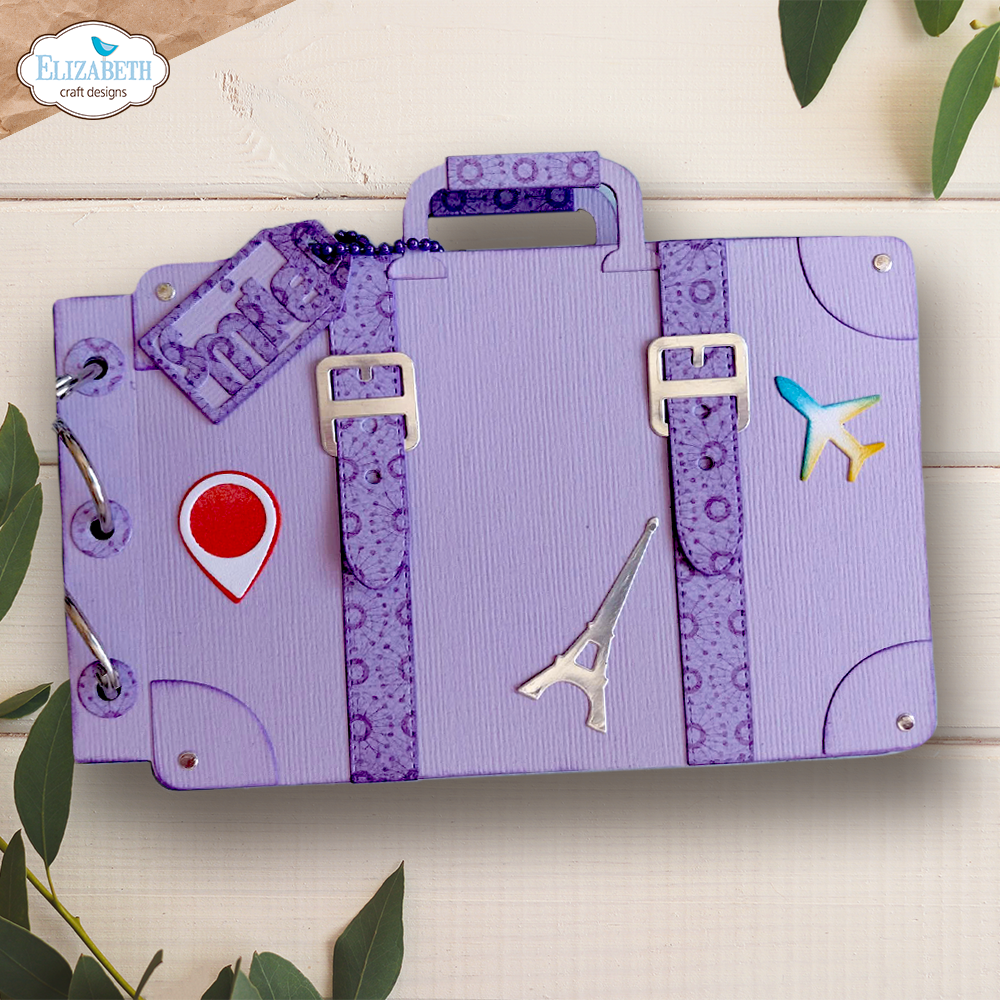 Elizabeth Craft Designs Destination Fun Die Camera and Suitcase Build a Book by Cute & Whimsical (2354)