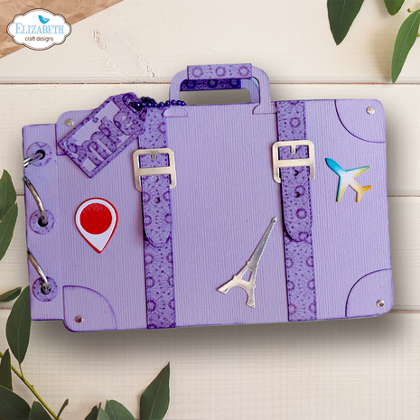 Elizabeth Craft Designs Destination Fun Die Camera and Suitcase Build a Book by Cute & Whimsical (2354)
