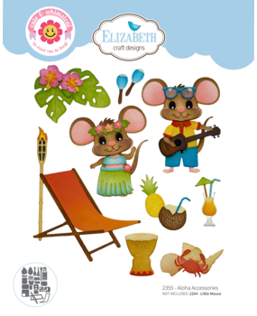 Elizabeth Craft Designs Destination Fun Die Aloha Accessories by Cute & Whimsical (2355)