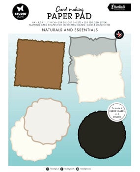 Studio Light Naturals and Essentials Card Shapes for 152x152mm Cards Essentials Card Making Pad (SL-ES-CMP33)
