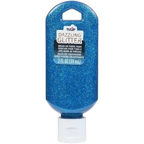 Glitter & Dazzling Glitter Fabric Paint: Brush-On Soft & Dimensional