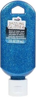 Glitter & Dazzling Glitter Fabric Paint: Brush-On Soft & Dimensional