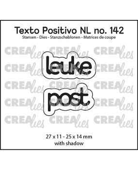 Crealies Texto Positivo Dies Dutch Leuke Post (POSNL142)