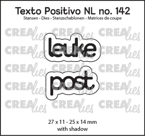 Crealies Texto Positivo Dies Dutch Leuke Post (POSNL142) Crealies Texto Positivo Dies Dutch Leuke Post (POSNL142)