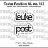 Crealies Texto Positivo Stansen Dutch Leuke Post (POSNL142)