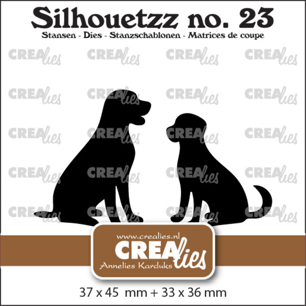 Crealies Silhouetzz Stansen Honden Zittend (CLSH23)