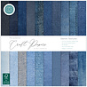 Craft Consortium Essential Craft Papers 12x12 Inch Paper Pad Denim Textures (CCEPAD044)