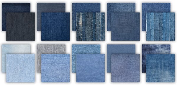 Craft Consortium Essential Craft Papers 12x12 Inch Paper Pad Denim Textures (CCEPAD044)