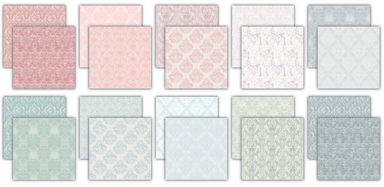 Craft Consortium Essential Craft Papers 12x12 Inch Paper Pad Baroque 2 (CCEPAD039)