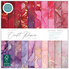 Craft Consortium Essential Craft Papers 6x6 Inch Paper Pad Ink Drops Rose 2 (CCEPAD040B)