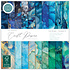 Essential Craft Papers 6x6 Inch Paper Pad Ink Drops Ocean 2 (CCEPAD041B)