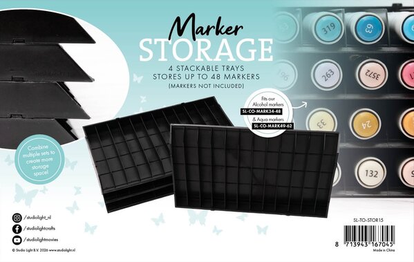 Studio Light Marker Storage Trays for 48 Markers (SL-TO-STOR15)