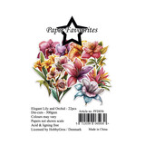 Paper Favourites Die-Cuts A7 Elegant Lily and Orchid (22pcs) (PFD056)
