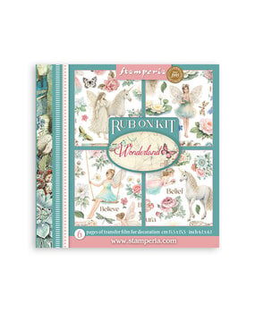 Stamperia Wonderland Rub-On 15,5x15,5cm Assortment (6pcs) (DFLRBX15)