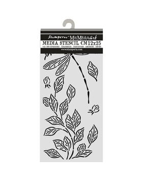 Stamperia Wonderland Thick Stencils 12x25cm Dragonfly (KSTDL161)