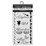 Stamperia Wonderland Thick Stencil 12x25cm Magic Day (KSTDL96)