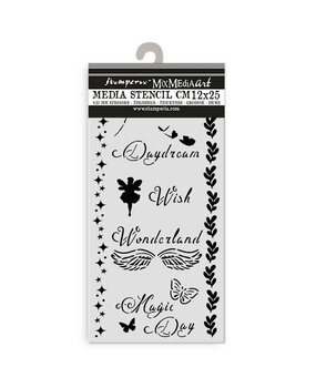 Stamperia Wonderland Thick Stencil 12x25cm Magic Day (KSTDL96)