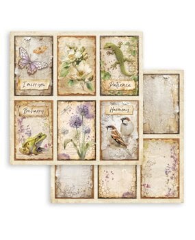 Stamperia All Around 12x12 Inch Paper Sheet 6 Cards (10pcs) (SBB1149)