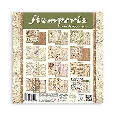Stamperia All Around 8x8 Inch Paper Pack (SBBS143)