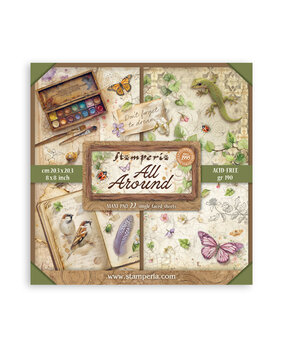 Stamperia All Around 8x8 Inch Paper Pack (Single Face) (SBBSXB25)