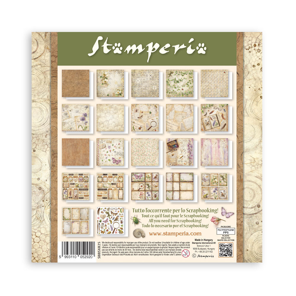 Stamperia All Around 8x8 Inch Paper Pack (Single Face) (SBBSXB25) Stamperia All Around 8x8 Inch Paper Pack (Single Face) (SBBSXB25)
