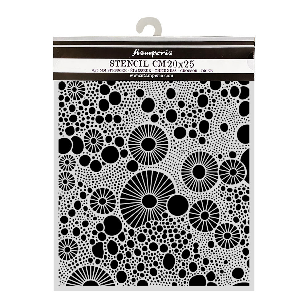 Stamperia All Around Thick Stencils 20x25cm Rings (KSTD206)