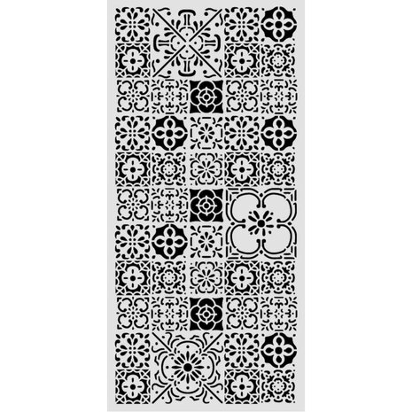 Stamperia All Around Thick Stencils 12x25cm Tile (KSTDL160)