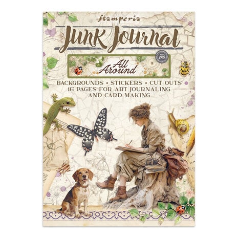 Stamperia All Around Junk Journal Stickers, Backgrounds, Cut-Outs (SBJK20) Stamperia All Around Junk Journal Stickers, Backgrounds, Cut-Outs (SBJK20)