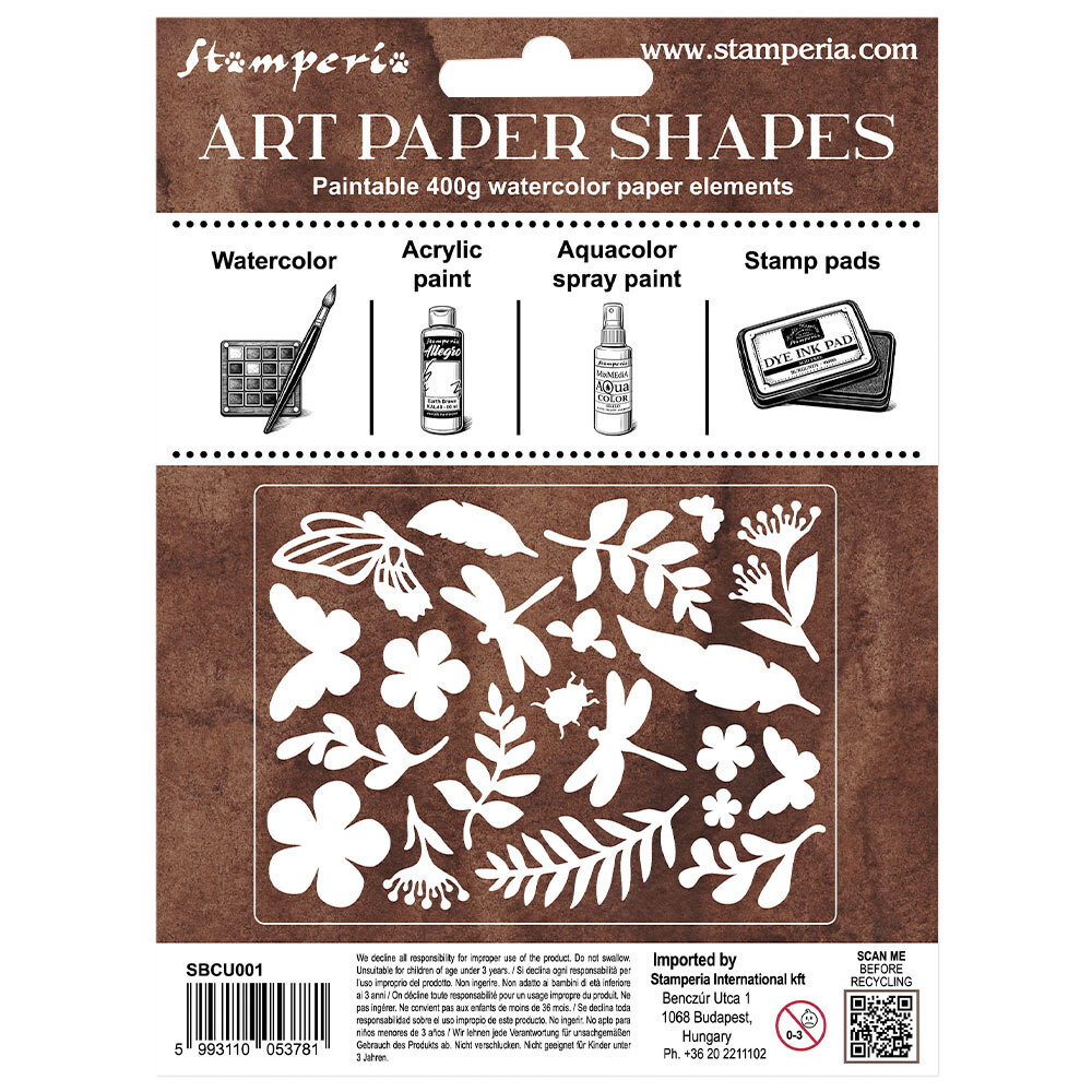Stamperia All Around Art Paper Shapes Laser Cut (SBCU001)