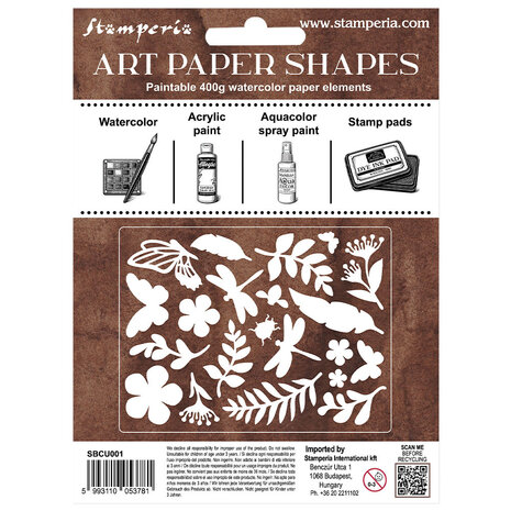 Stamperia All Around Art Paper Shapes Laser Cut (SBCU001)