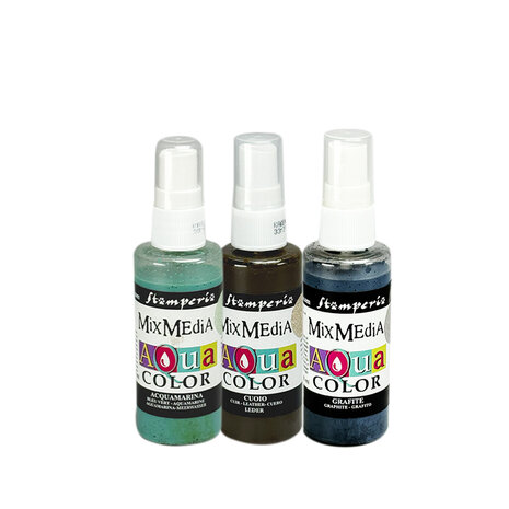 Stamperia All Around Aquacolor Paint Kit (3pcs) (KAQXAR) Stamperia All Around Aquacolor Paint Kit (3pcs) (KAQXAR)
