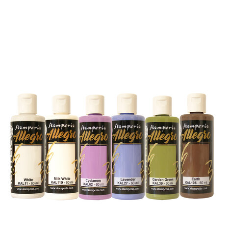 Stamperia All Around Allegro Paint Kit (6pcs) (KALKIT73) Stamperia All Around Allegro Paint Kit (6pcs) (KALKIT73)