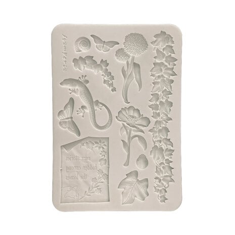 Stamperia All Around A5 Silicon Mould Flowers and Leaves (KACMA611)