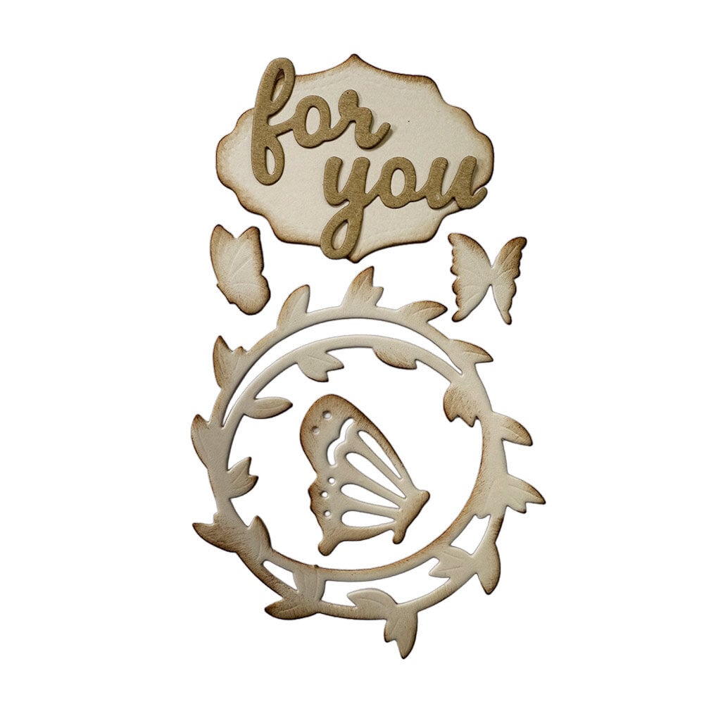 Stamperia All Around A6 Cutting Dies For you Wreath (SFT21) Stamperia All Around A6 Cutting Dies For you Wreath (SFT21)