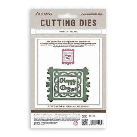 Stamperia All Around A6 Cutting Dies Happy Day Frames (SFT22)