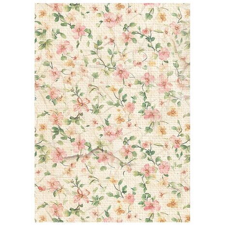 Stamperia All Around A6 Rice Paper Backgrounds Selection (8pcs) (DFSAK6054)