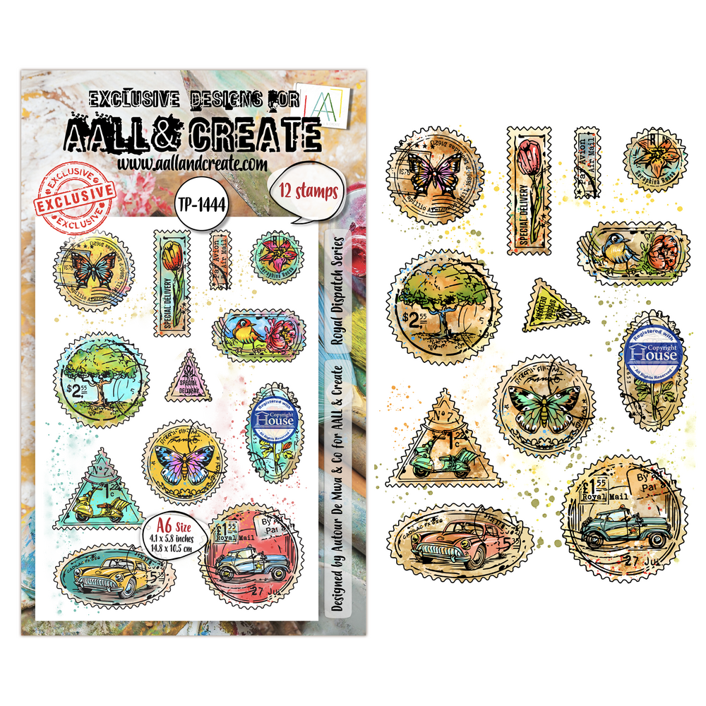 Aall and Create Dispatch Transit A6 Stamp Sets Royal Dispatch Series by Autour De Mwa & Co (AALL-TP-1444) Aall and Create Dispatch Transit A6 Stamp Sets Royal Dispatch Series by Autour De Mwa & Co (AALL-TP-1444)