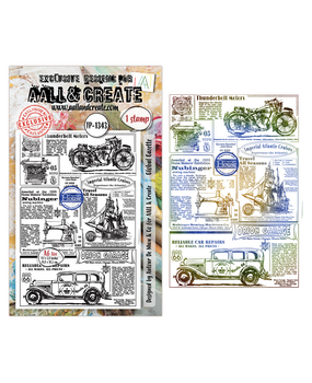 Aall and Create Geometric Gazette A6 Stamp Sets Global Gazette by Autour De Mwa & Co (AALL-TP-1343)