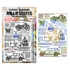 Geometric Gazette A6 Stamp Sets Global Gazette by Autour De Mwa & Co (AALL-TP-1343) Geometric Gazette A6 Stamp Sets Global Gazette by Autour De Mwa & Co (AALL-TP-1343)