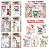 Aall and Create Post & Ink A5 Stamp Bundle by Janet Klein (AALL-PCK-JK002)