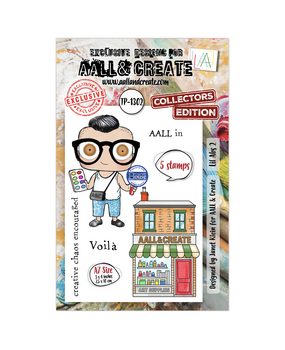 Aall and Create Post & Ink A7 Stamp Sets Lil Abs 2 by Janet Klein (AALL-TP-1302)