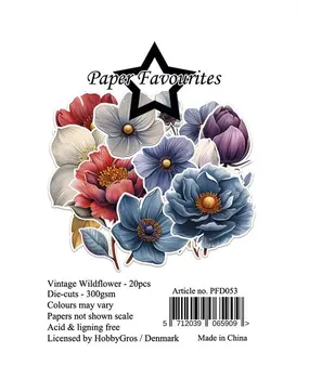 Paper Favourites Die-Cuts A7 Vintage Wildflower (20pcs) (PFD053)