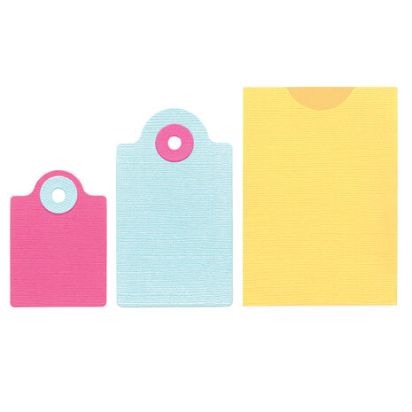 Sizzix Thinlits Die Set Ephemera Pocket & Tags (4pcs) by Eileen Hull (667068) Sizzix Thinlits Die Set Ephemera Pocket & Tags (4pcs) by Eileen Hull (667068)