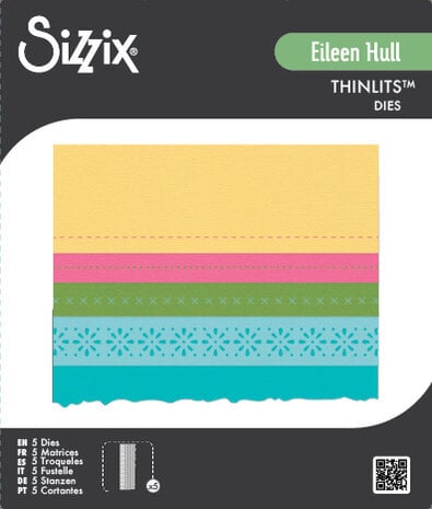 Sizzix Thinlits Die Set Page Edges (5pcs) by Eileen Hull (667067) Sizzix Thinlits Die Set Page Edges (5pcs) by Eileen Hull (667067)