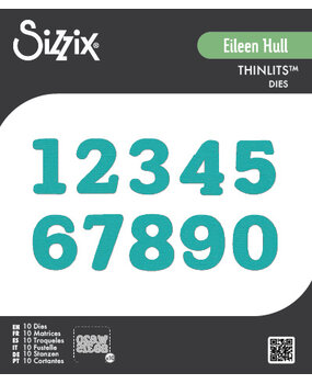 Sizzix Thinlits Die Set Nora Numbers (10pcs) by Eileen Hull (667066)