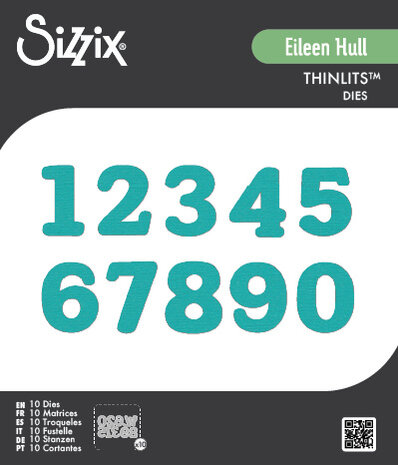 Sizzix Thinlits Die Set Nora Numbers (10pcs) by Eileen Hull (667066) Sizzix Thinlits Die Set Nora Numbers (10pcs) by Eileen Hull (667066)
