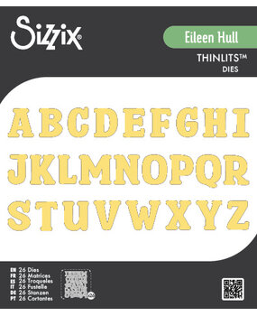 Sizzix Thinlits Die Set Nora Alphabet (26pcs) by Eileen Hull (667065)